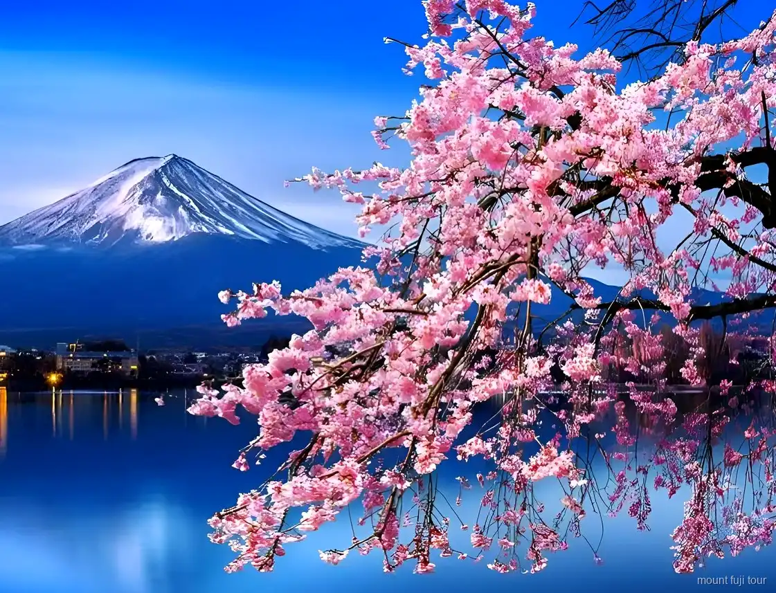 Interno della Grotta di Ghiaccio di Narusawa formata dall'attività vulcanica del Monte Fuji